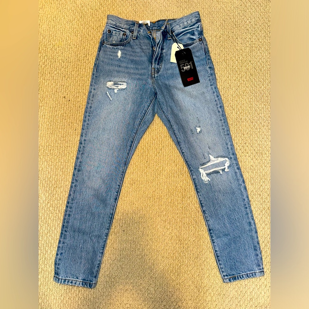 Brand New Premium 501 Skinny Levi’s. Non stretch.